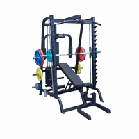 Smith Machine Package Designed for Home Gyms, Commercial 2x3 Mainframe, 7 Degree Pitch, Multi Exercise Station