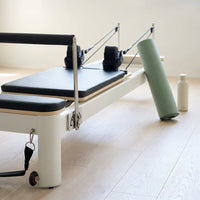 Pilates Reformer Foldable, Suitable for Intermediate and Beginners Users, Pilates Equipment for Home Gym Studio Use with 4 Adjustable Resistance Spring, up to 400 LBS — Studio Shot
