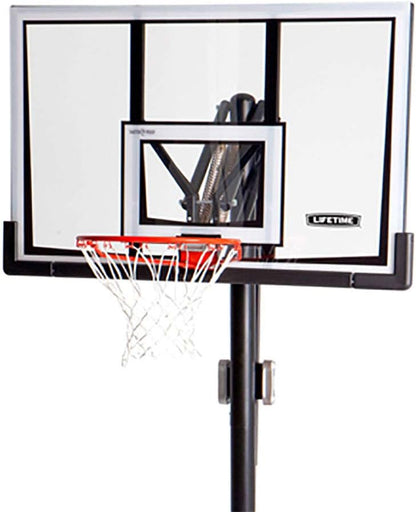 90061 Portable Basketball System, 52 Inch Shatterproof Backboard,Black